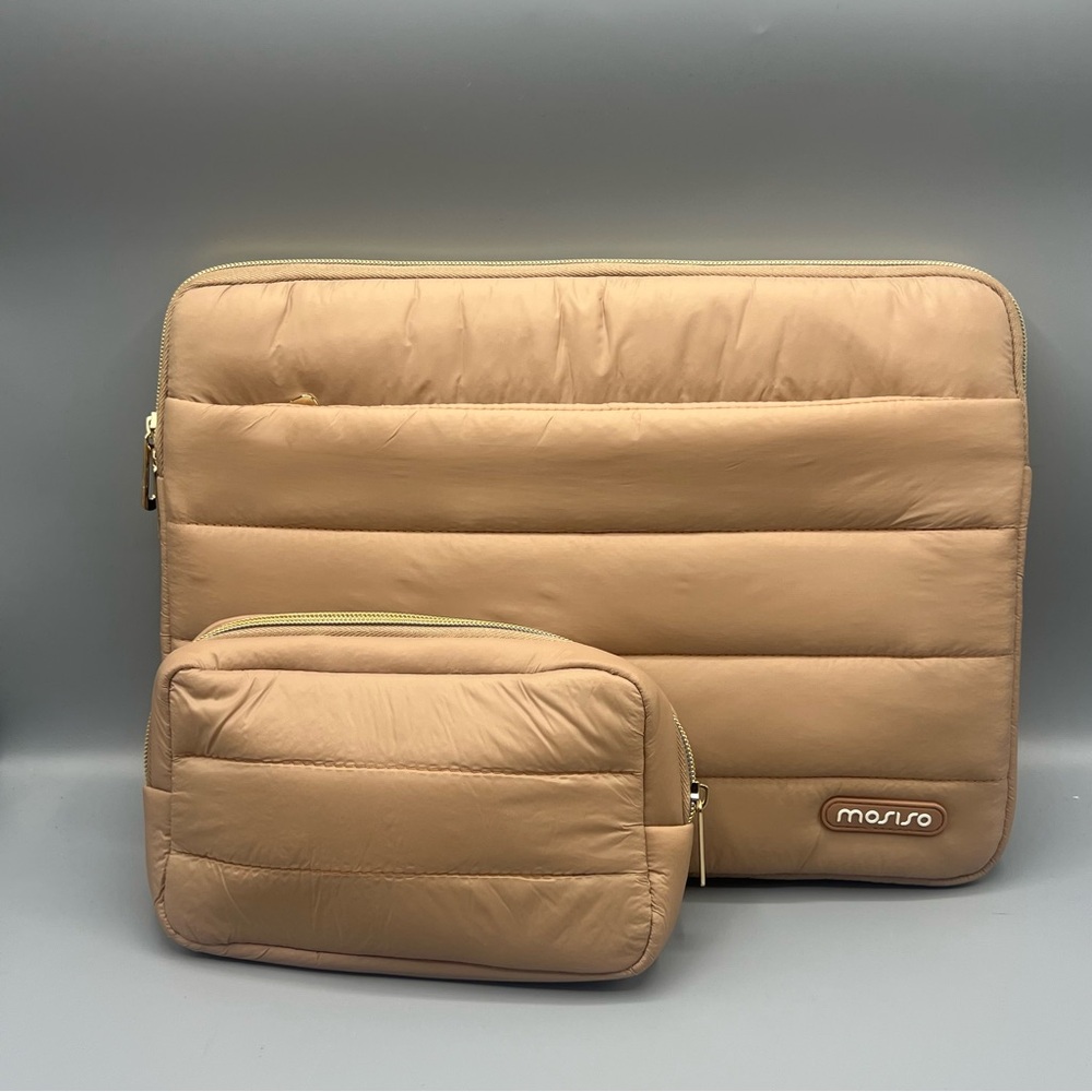 Tan Laptop Bag Set